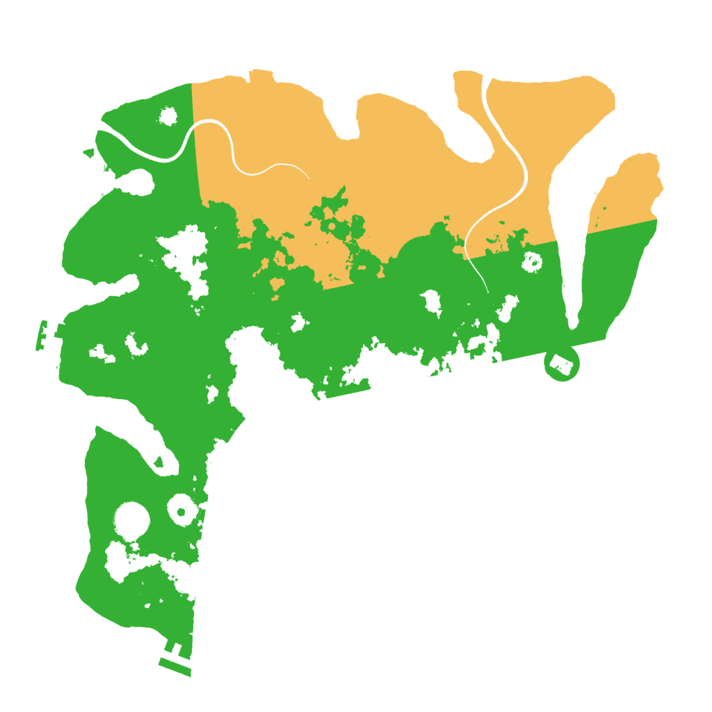 Biome Rust Map: Procedural Map, Size: 3500, Seed: 693828