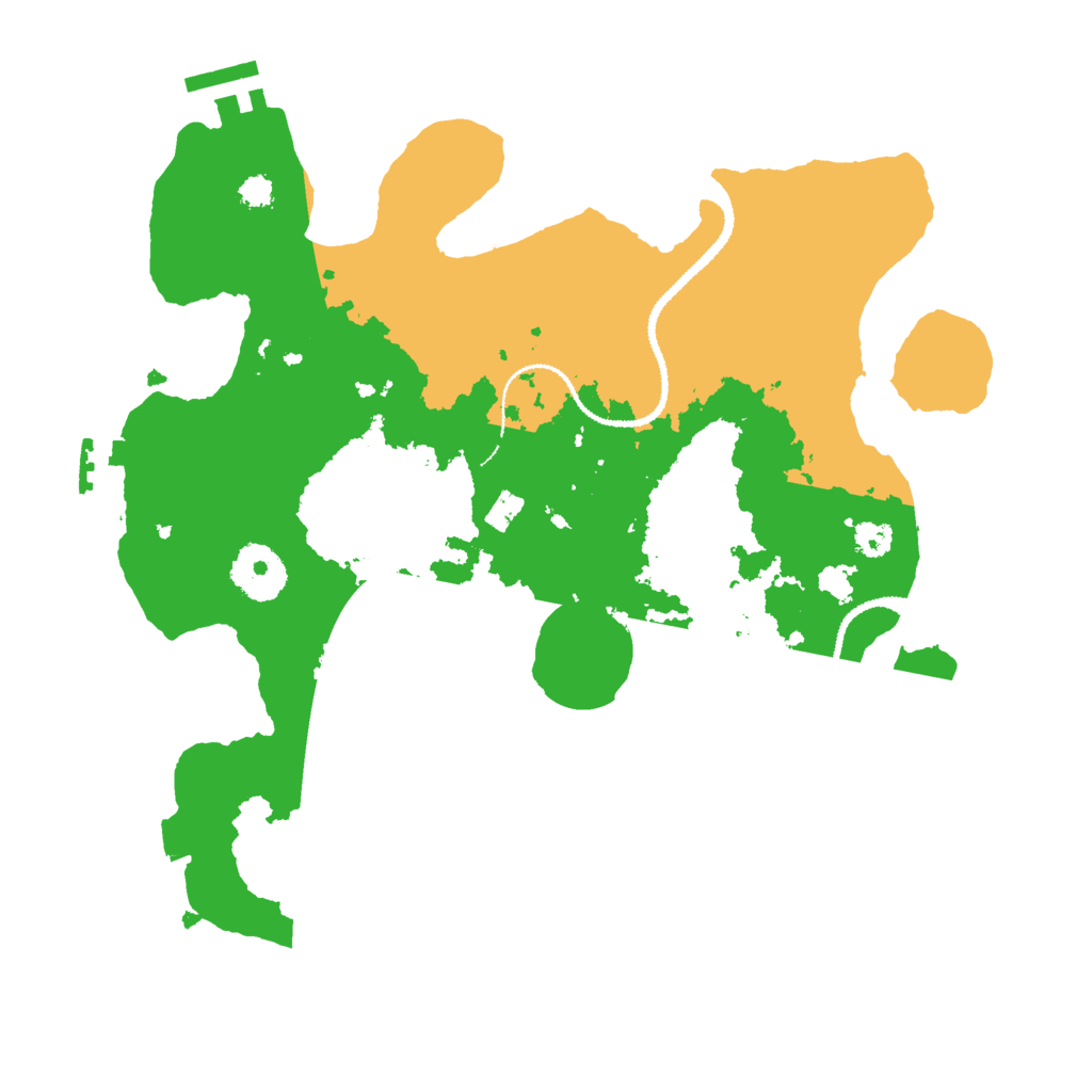 Biome Rust Map: Procedural Map, Size: 3000, Seed: 32988