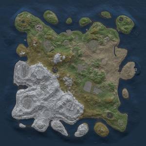 Thumbnail Rust Map: Procedural Map, Size: 3700, Seed: 1097918487, 17 Monuments