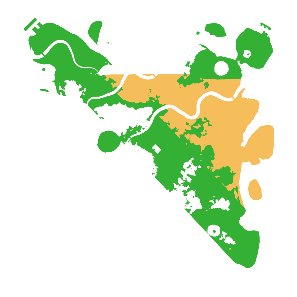 Biome Rust Map: Procedural Map, Size: 3700, Seed: 1097918487