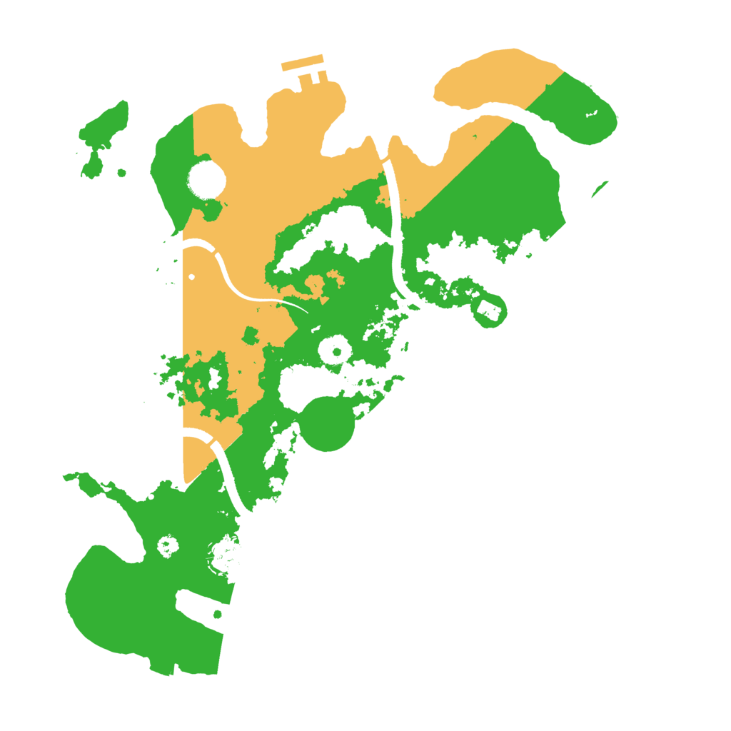 Biome Rust Map: Procedural Map, Size: 3500, Seed: 473749458