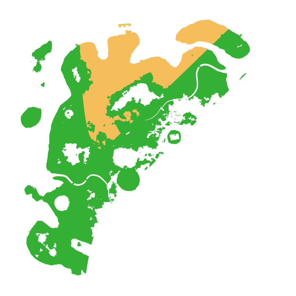 Biome Rust Map: Procedural Map, Size: 3500, Seed: 473749458