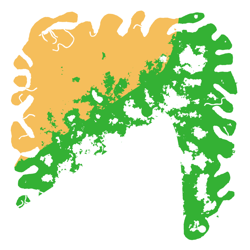 Biome Rust Map: Procedural Map, Size: 6000, Seed: 420185