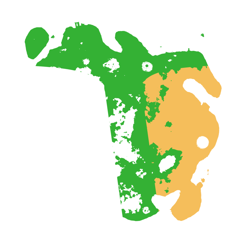 Biome Rust Map: Procedural Map, Size: 3500, Seed: 3517482