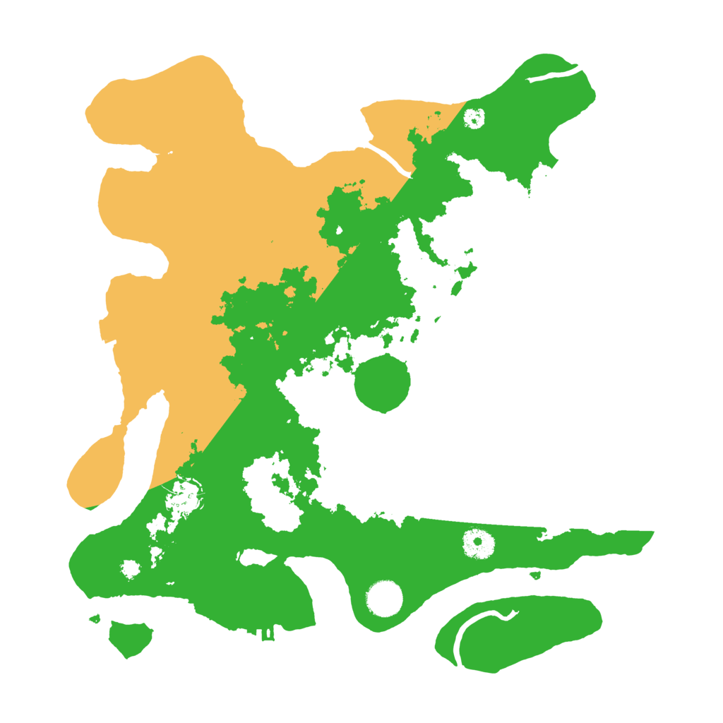 Biome Rust Map: Procedural Map, Size: 3500, Seed: 904346209