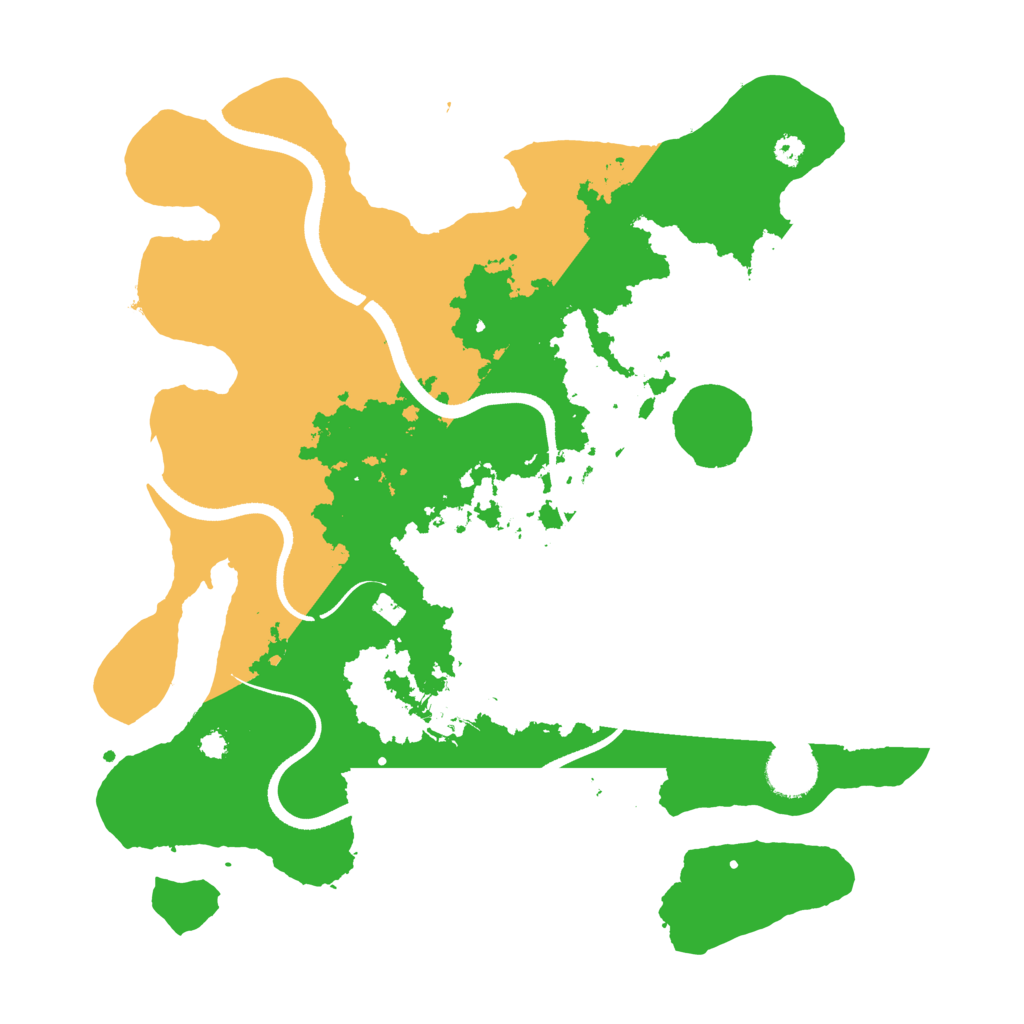 Biome Rust Map: Procedural Map, Size: 3500, Seed: 904346209
