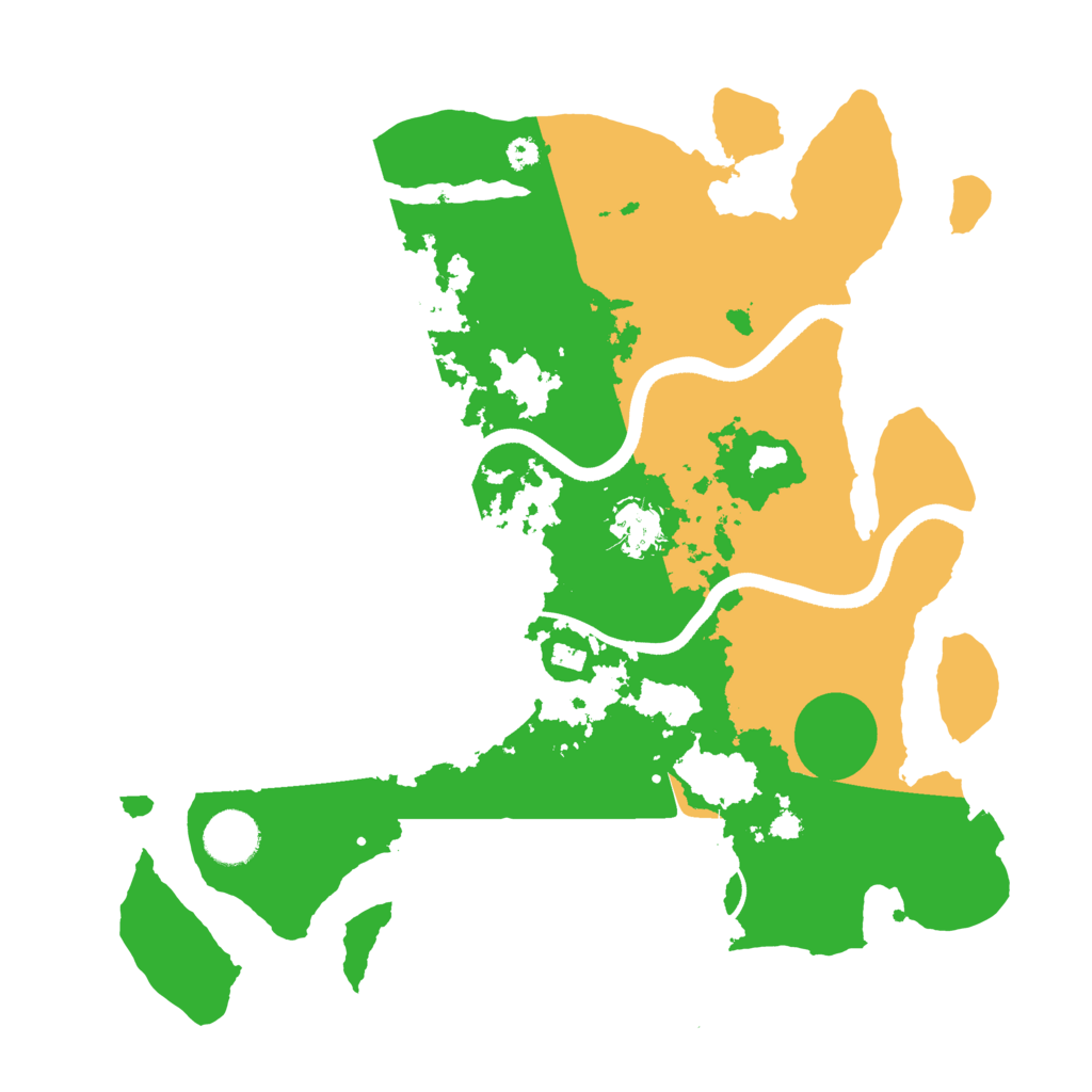Biome Rust Map: Procedural Map, Size: 3500, Seed: 1998447515