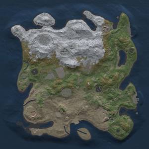 Thumbnail Rust Map: Procedural Map, Size: 3500, Seed: 924458741, 16 Monuments