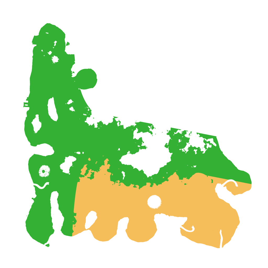 Biome Rust Map: Procedural Map, Size: 3500, Seed: 445625154