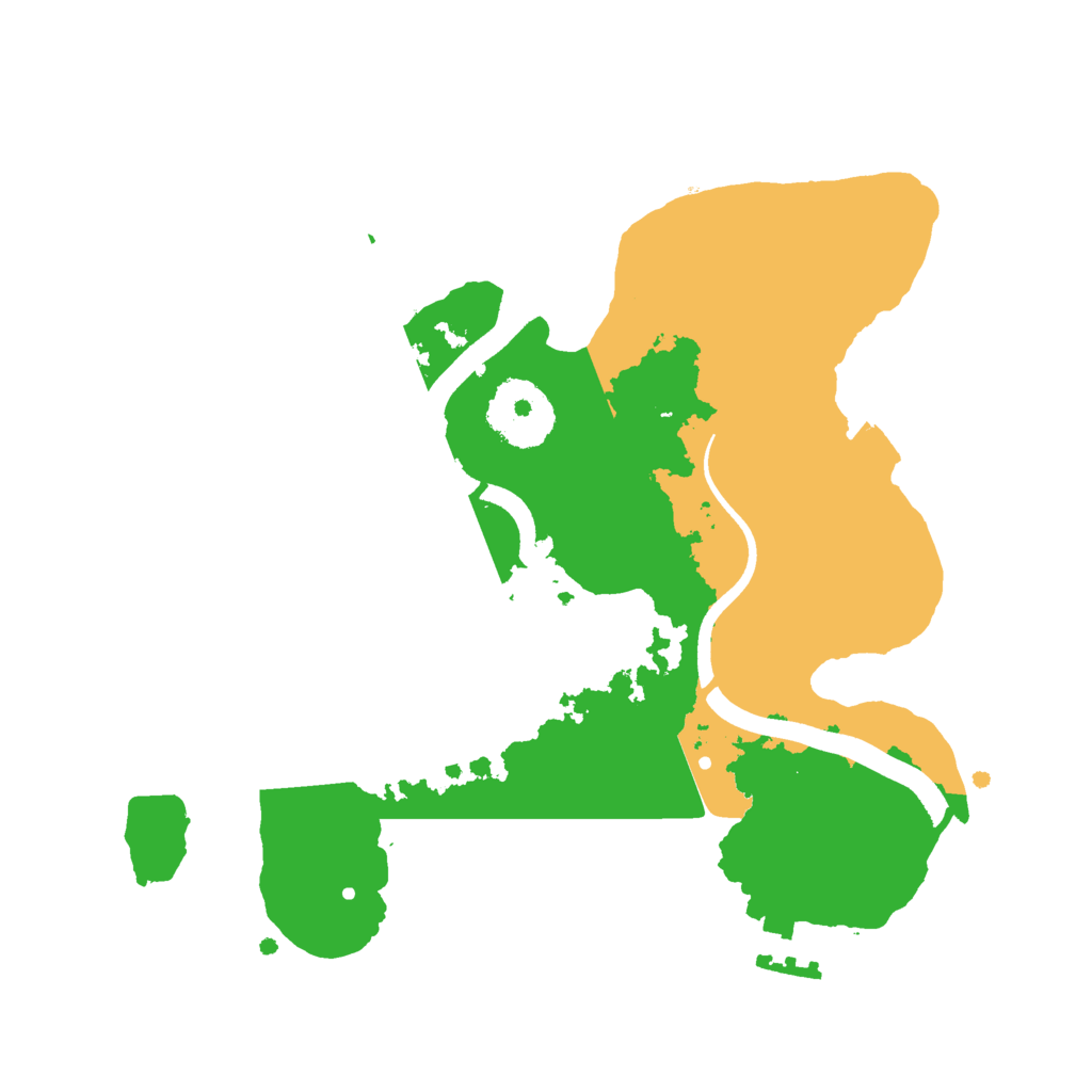 Biome Rust Map: Procedural Map, Size: 2500, Seed: 1148408788