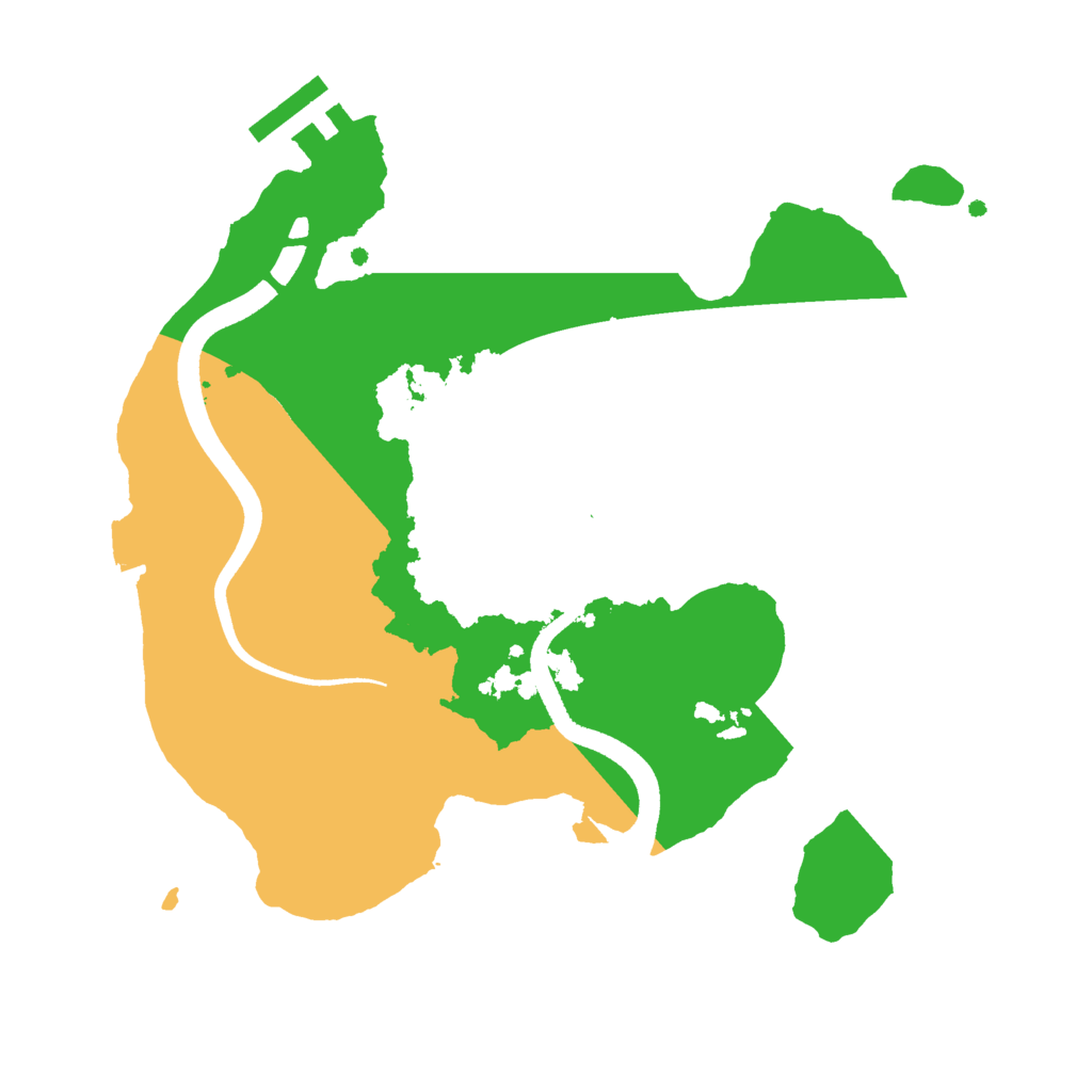 Biome Rust Map: Procedural Map, Size: 2500, Seed: 1420780918