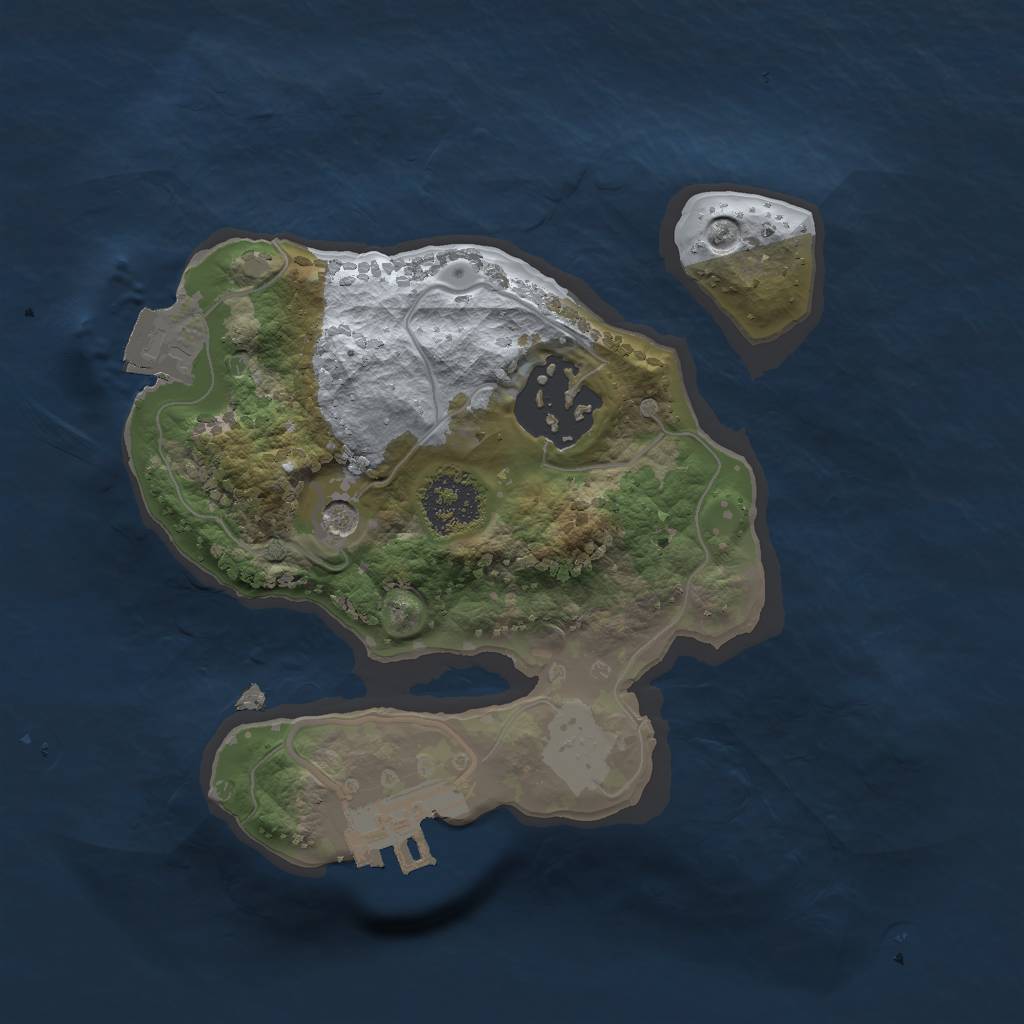 Rust Map: Procedural Map, Size: 1800, Seed: 782146417, 6 Monuments