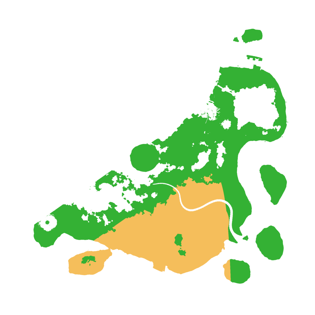 Biome Rust Map: Procedural Map, Size: 3000, Seed: 56235462