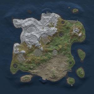 Thumbnail Rust Map: Procedural Map, Size: 3000, Seed: 56235462, 12 Monuments