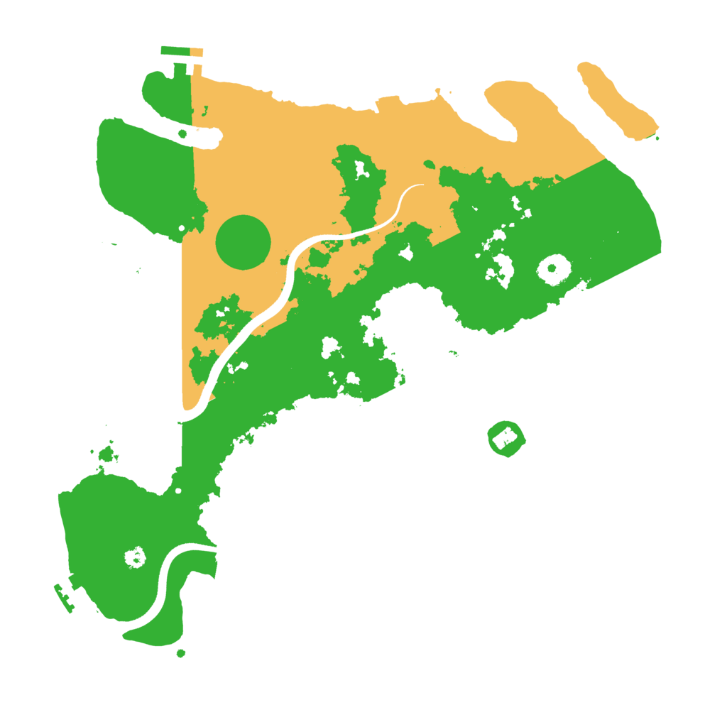 Biome Rust Map: Procedural Map, Size: 3500, Seed: 47470723