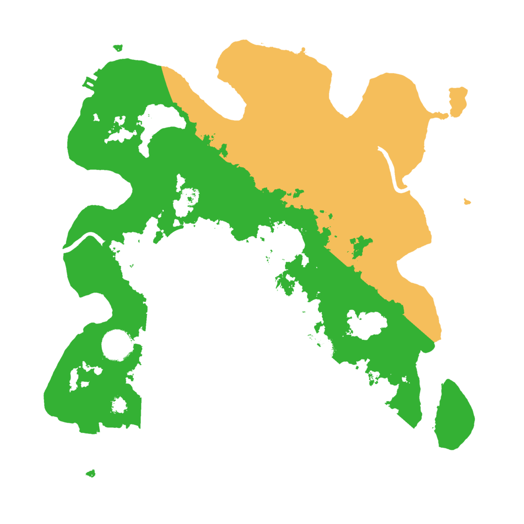 Biome Rust Map: Procedural Map, Size: 3000, Seed: 1998650659