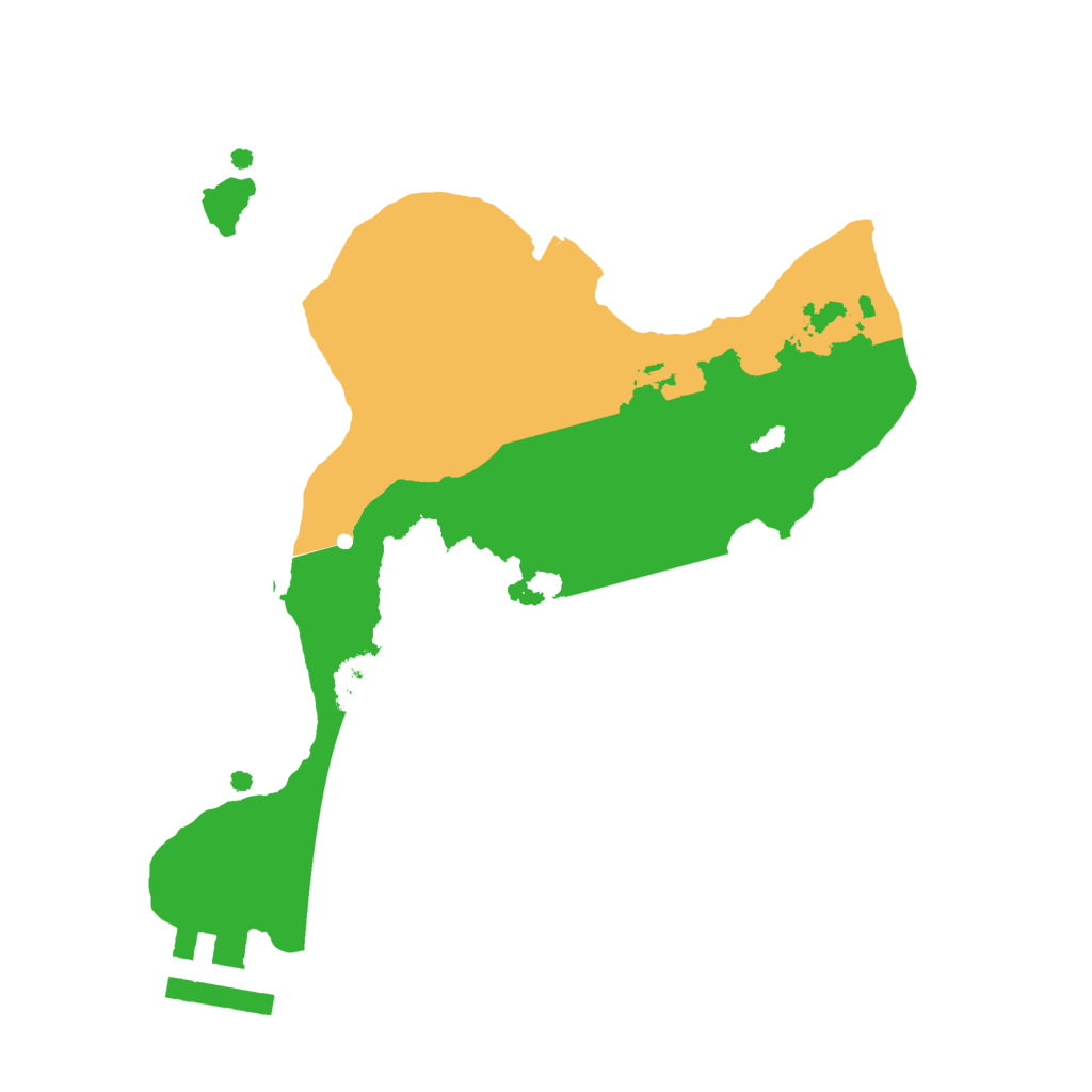 Biome Rust Map: Procedural Map, Size: 2050, Seed: 22921