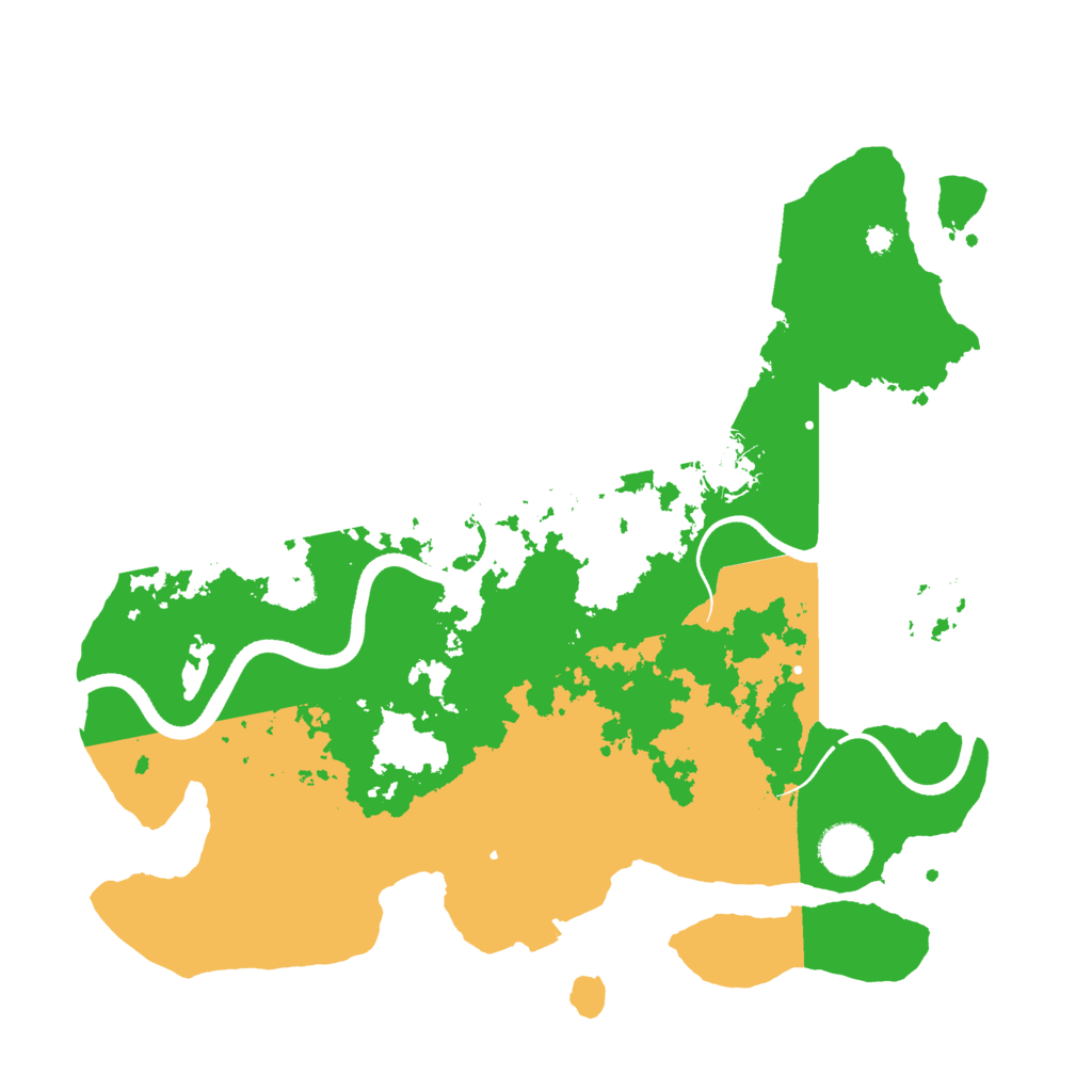 Biome Rust Map: Procedural Map, Size: 3600, Seed: 127924