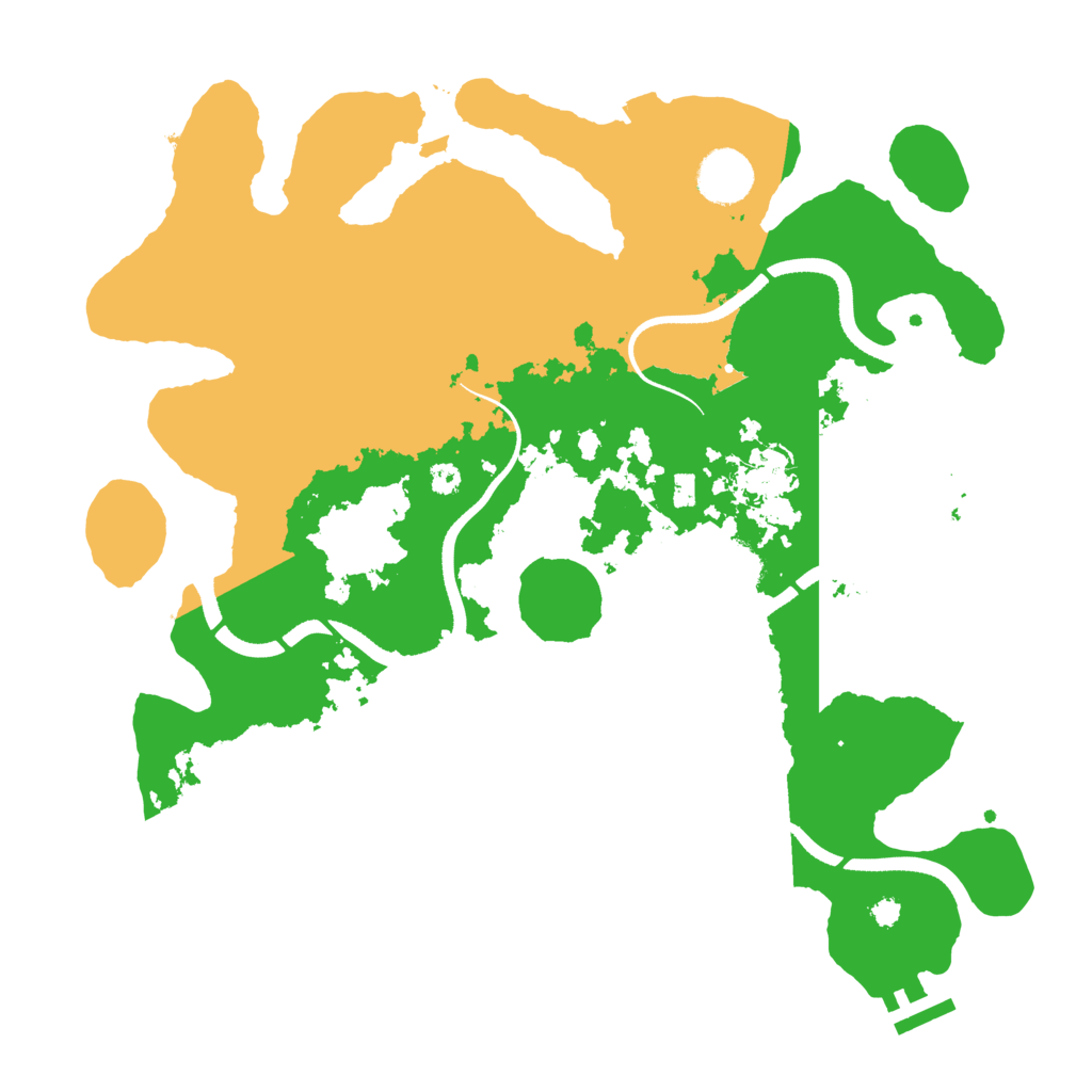 Biome Rust Map: Procedural Map, Size: 3500, Seed: 1263594051