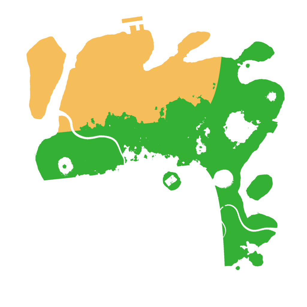 Biome Rust Map: Procedural Map, Size: 3000, Seed: 2100