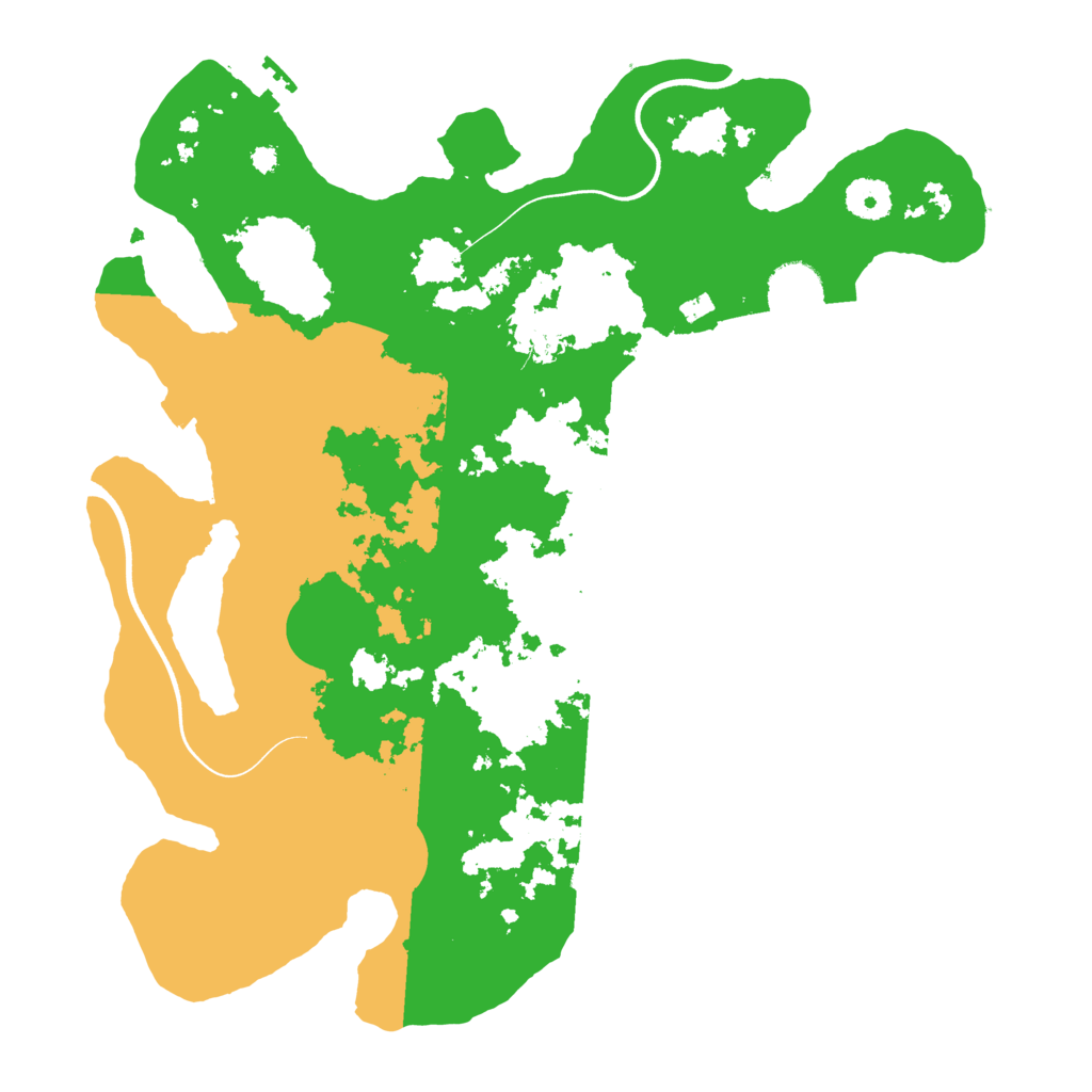 Biome Rust Map: Procedural Map, Size: 3700, Seed: 402859821