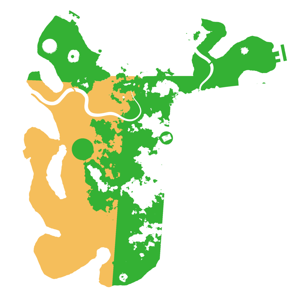 Biome Rust Map: Procedural Map, Size: 3700, Seed: 402859821