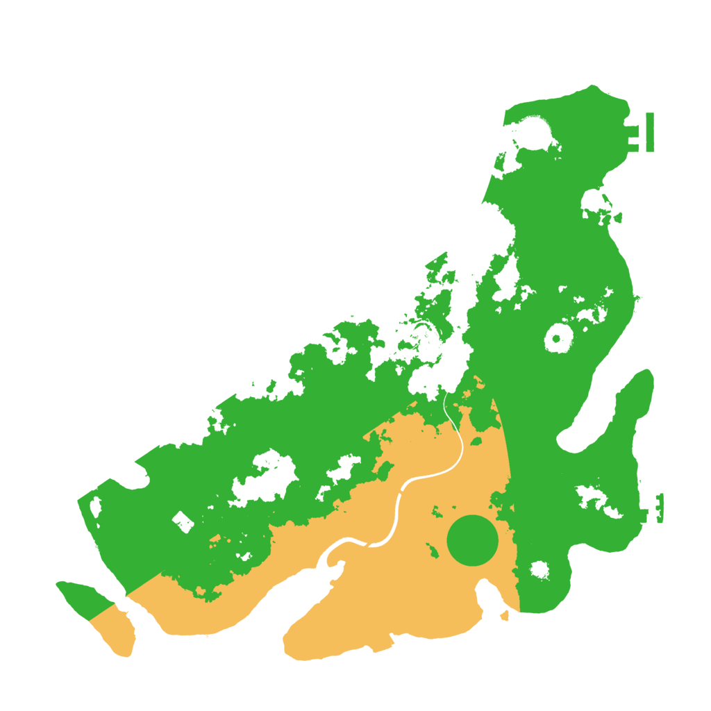 Biome Rust Map: Procedural Map, Size: 3650, Seed: 37355692