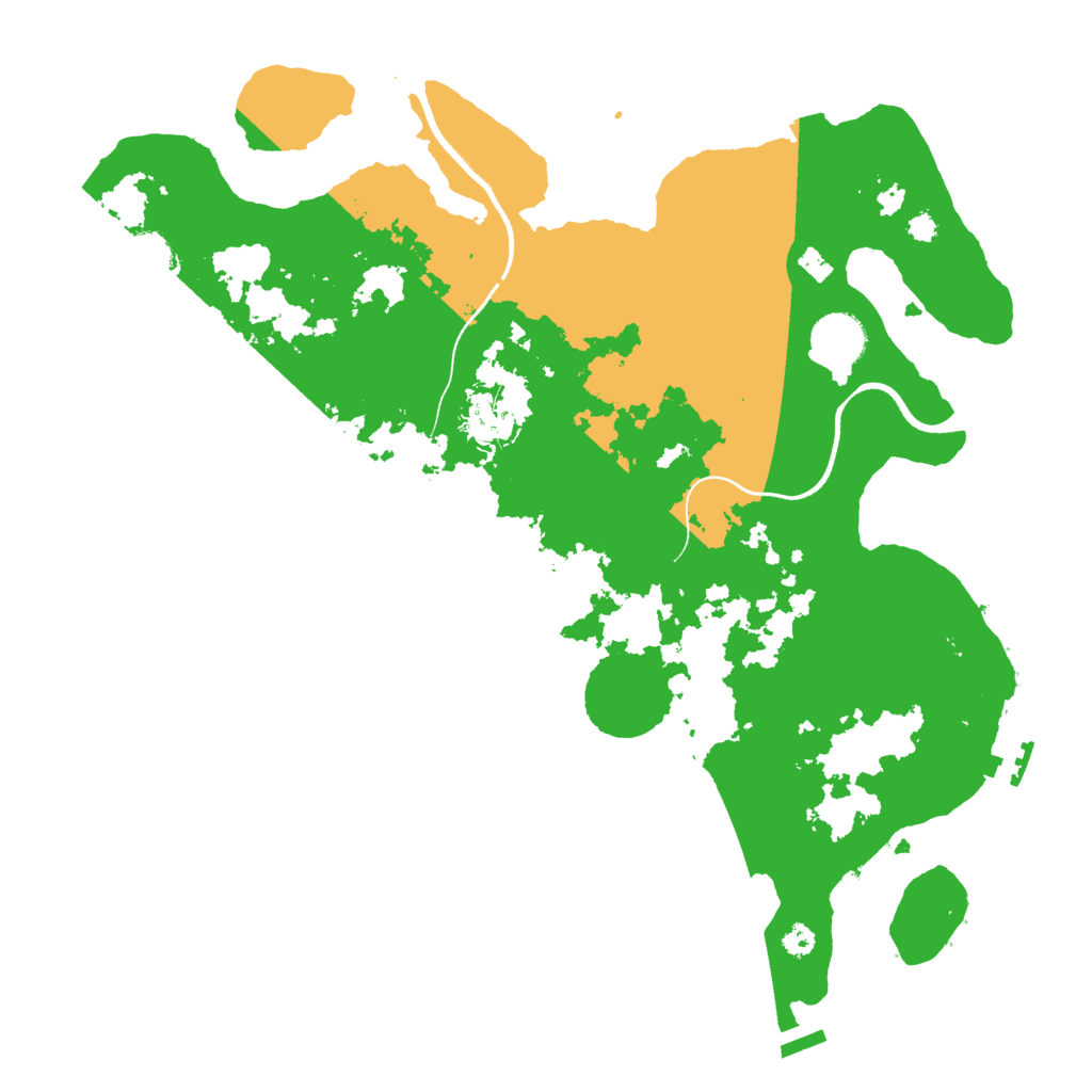 Biome Rust Map: Procedural Map, Size: 3500, Seed: 1037643621