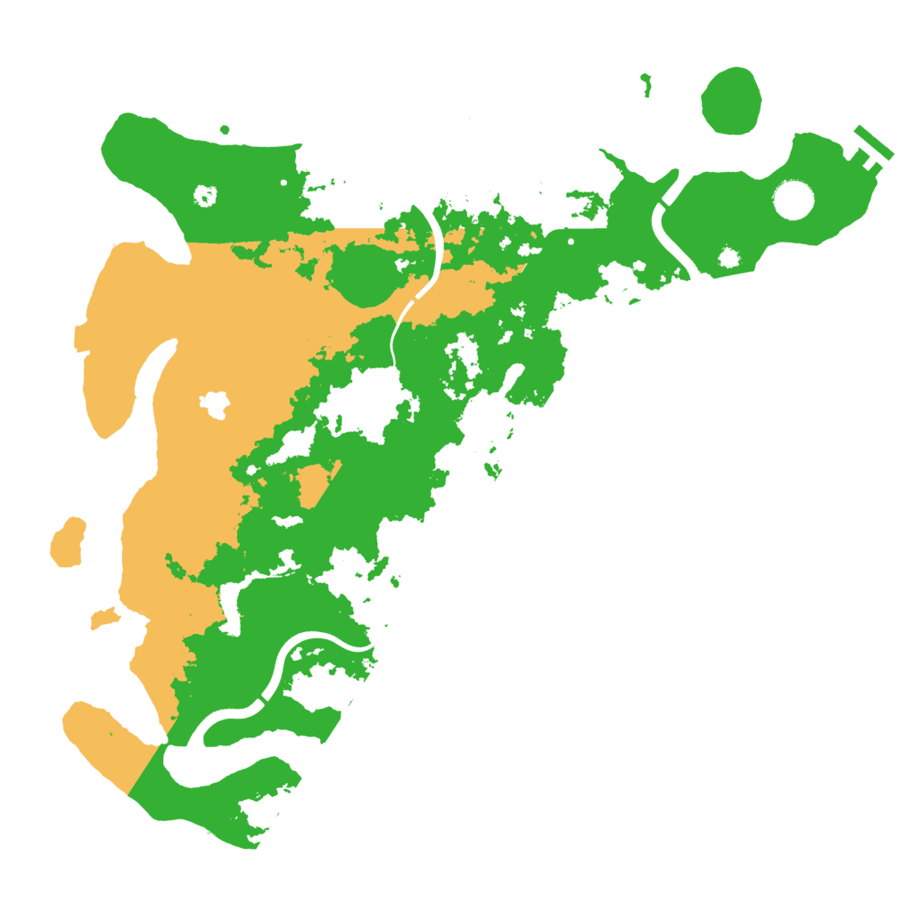 Biome Rust Map: Procedural Map, Size: 4000, Seed: 54521