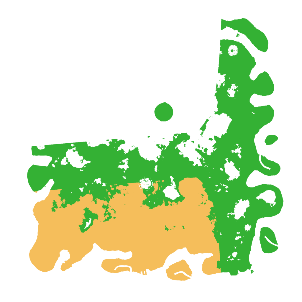 Biome Rust Map: Procedural Map, Size: 4350, Seed: 54546465