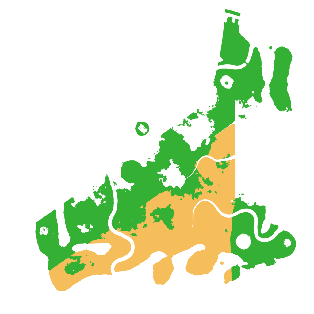 Biome Rust Map: Procedural Map, Size: 3700, Seed: 14665890