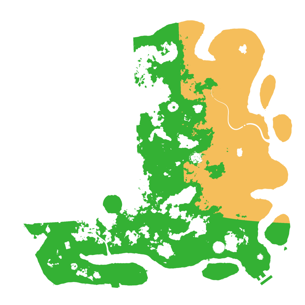Biome Rust Map: Procedural Map, Size: 4500, Seed: 4763878