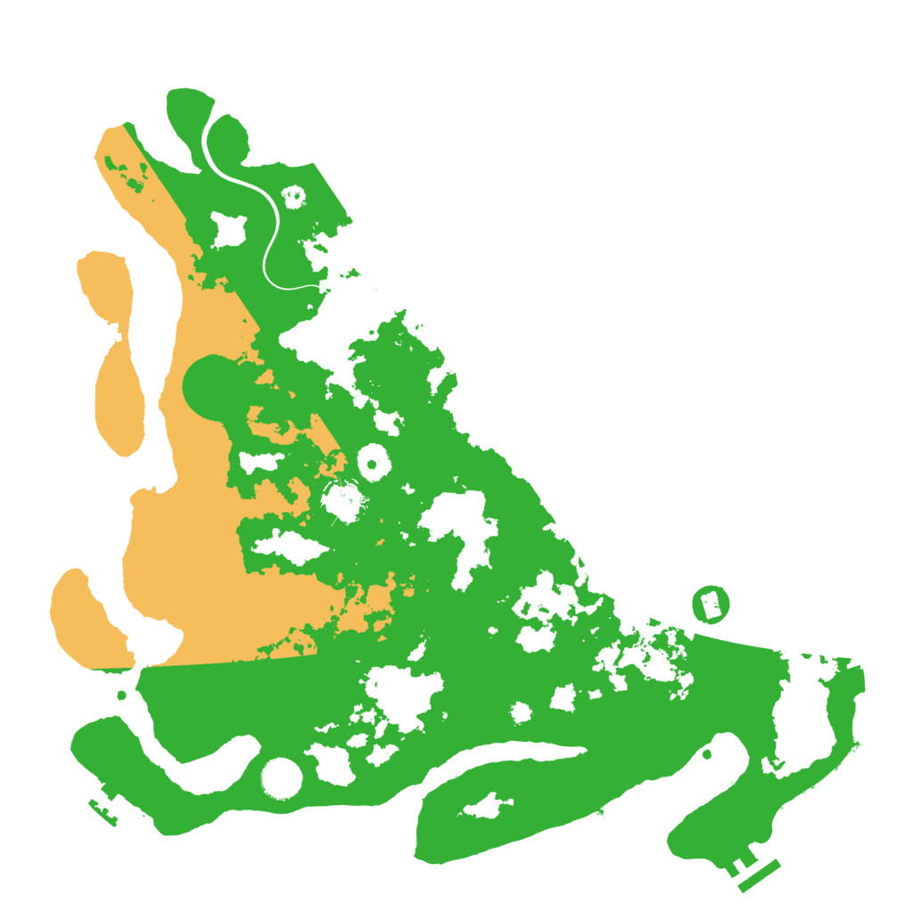 Biome Rust Map: Procedural Map, Size: 3900, Seed: 35517698