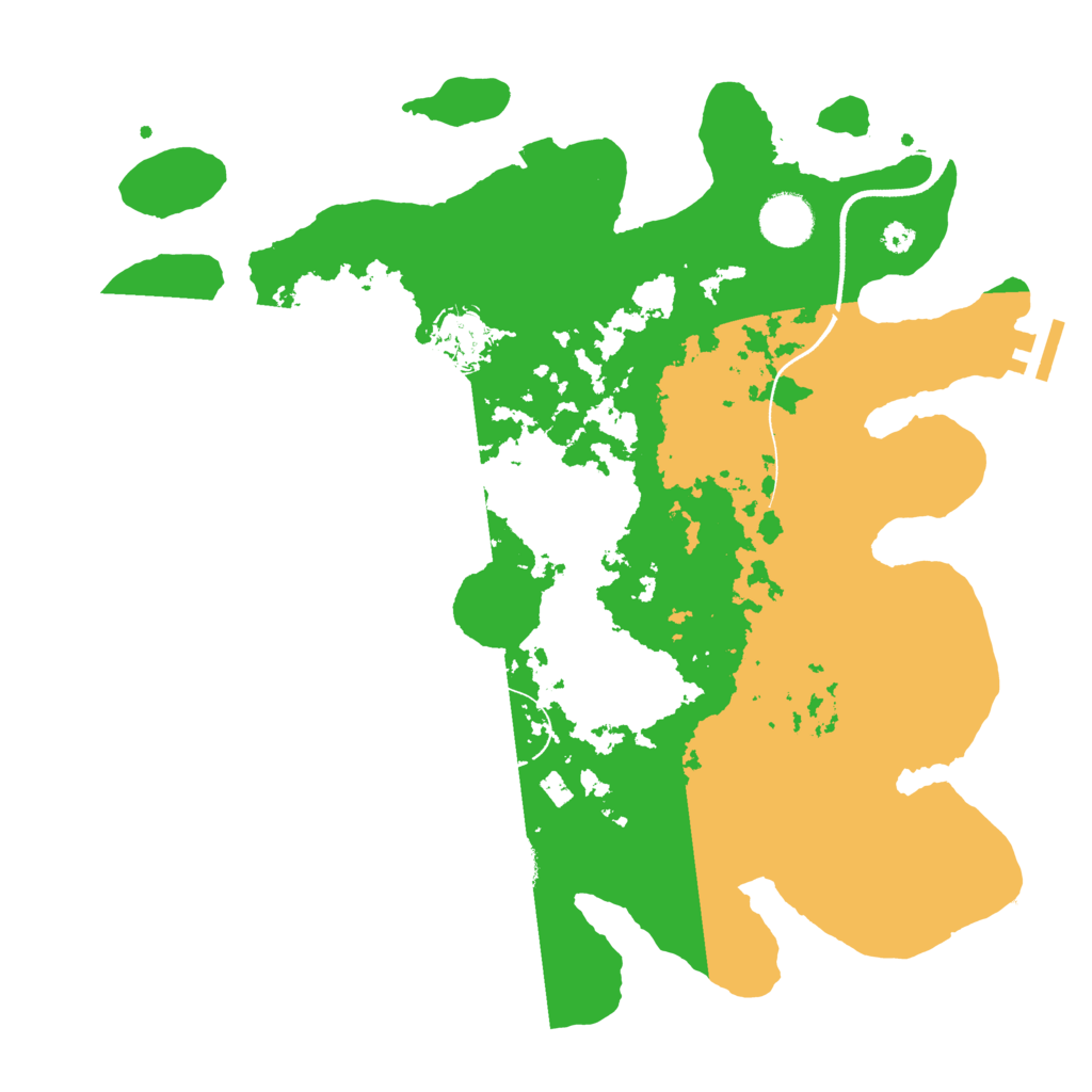 Biome Rust Map: Procedural Map, Size: 3550, Seed: 69578705