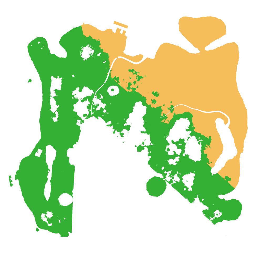 Biome Rust Map: Procedural Map, Size: 3700, Seed: 347974535