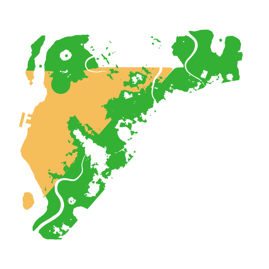 Biome Rust Map: Procedural Map, Size: 3700, Seed: 1743561634