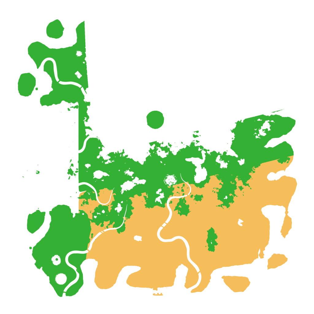 Biome Rust Map: Procedural Map, Size: 4900, Seed: 1