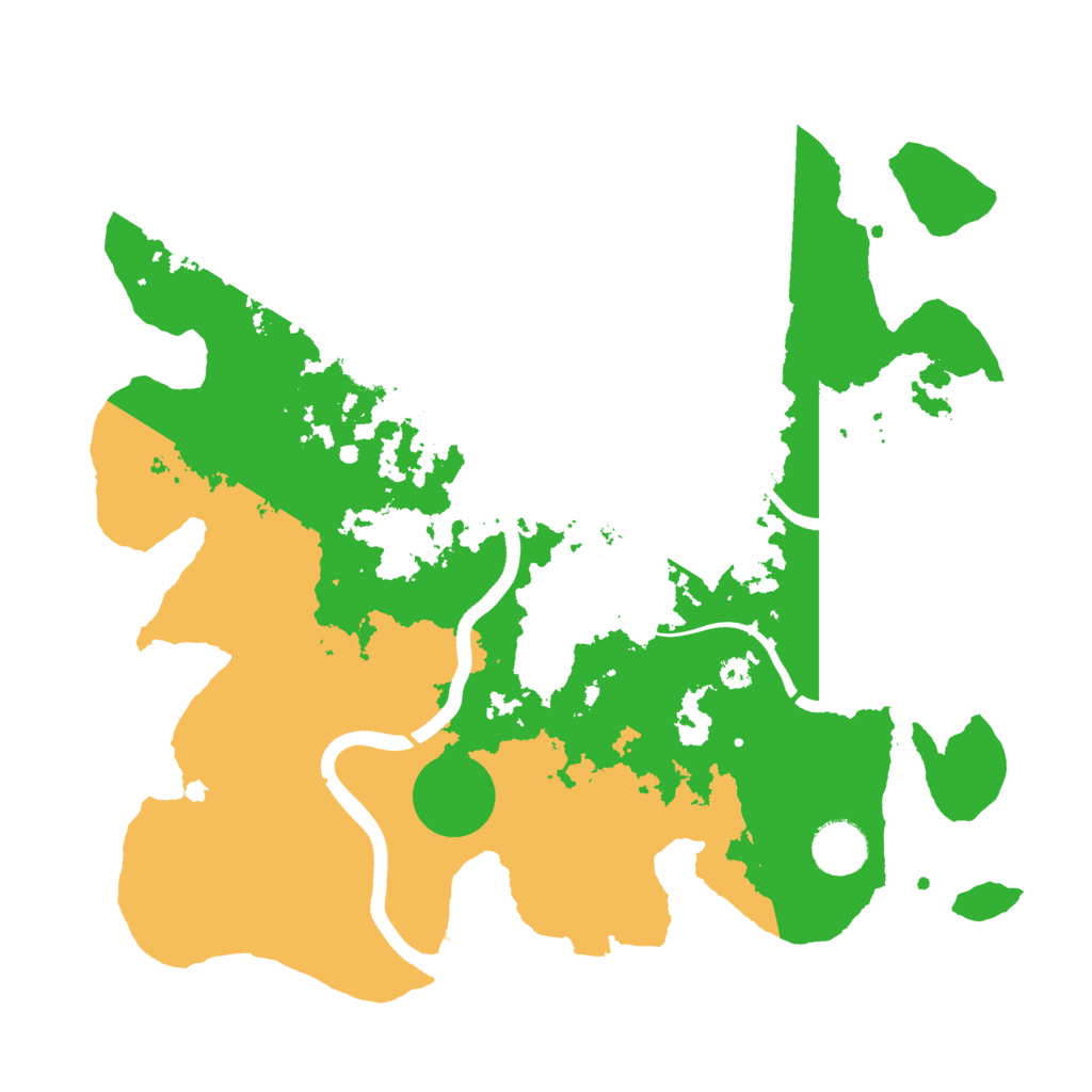 Biome Rust Map: Procedural Map, Size: 3500, Seed: 1807123003