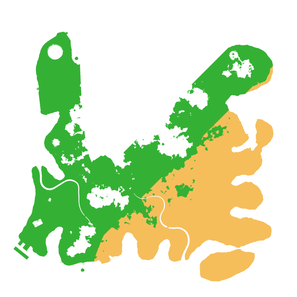 Biome Rust Map: Procedural Map, Size: 3500, Seed: 409980674