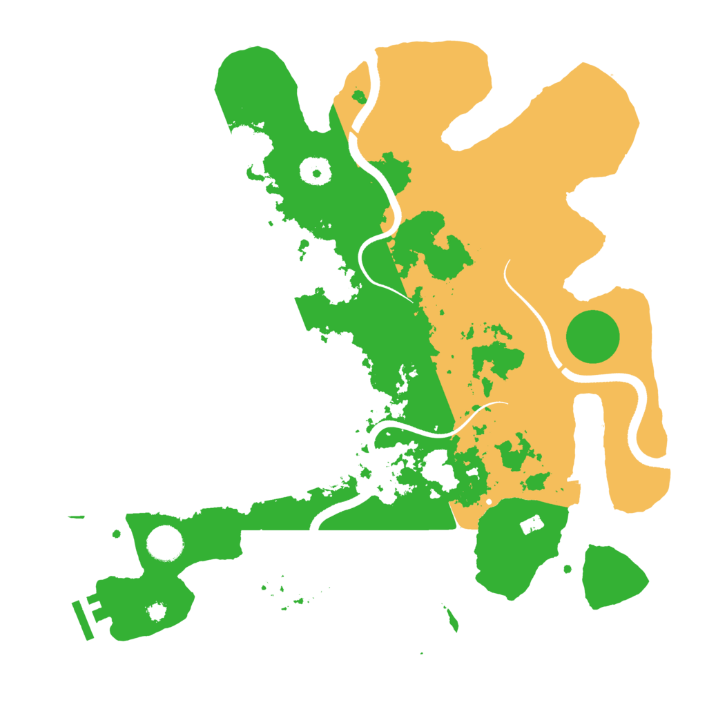 Biome Rust Map: Procedural Map, Size: 3500, Seed: 1961802270