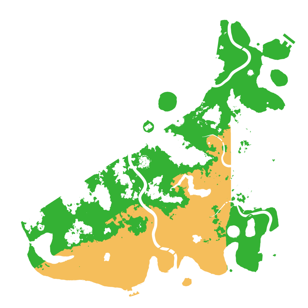 Biome Rust Map: Procedural Map, Size: 4500, Seed: 513395060