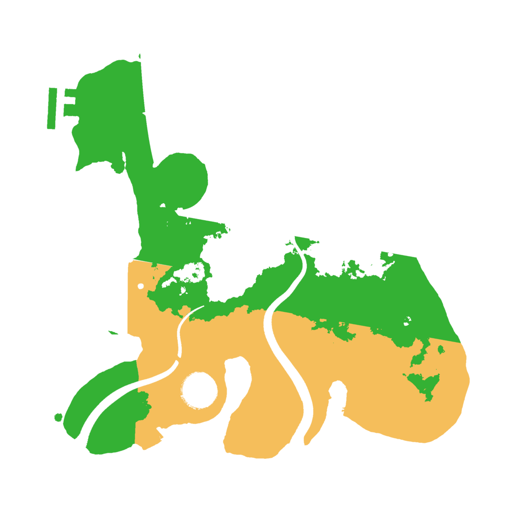 Biome Rust Map: Procedural Map, Size: 2500, Seed: 1400688666