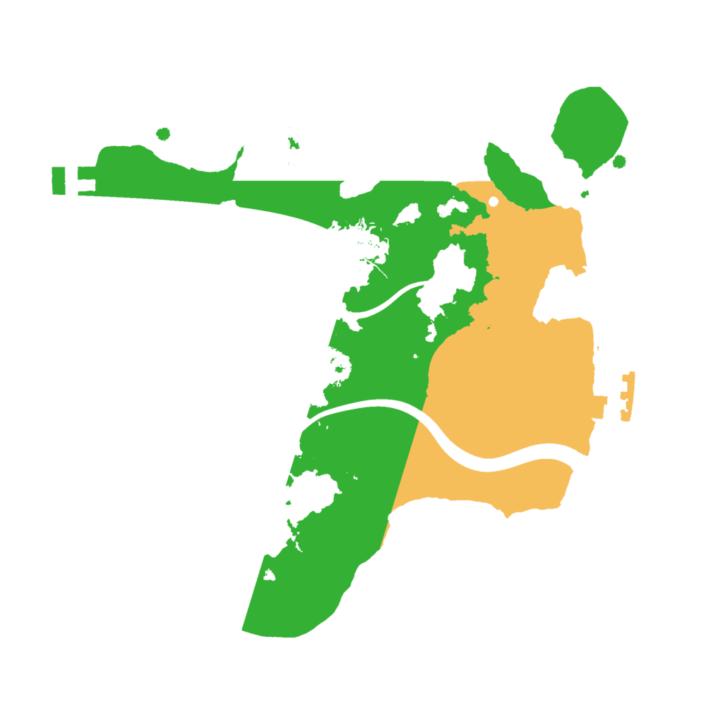 Biome Rust Map: Procedural Map, Size: 2200, Seed: 1142663220