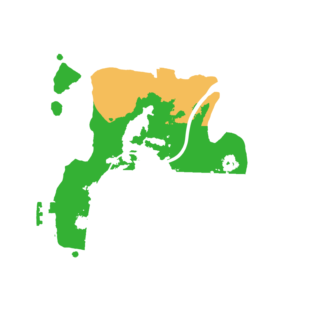 Biome Rust Map: Procedural Map, Size: 2000, Seed: 1074499071