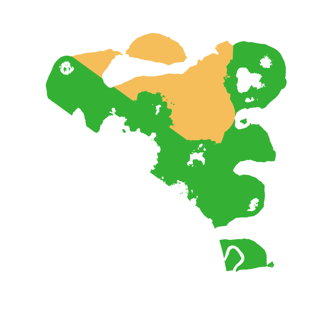 Biome Rust Map: Procedural Map, Size: 2500, Seed: 390204648