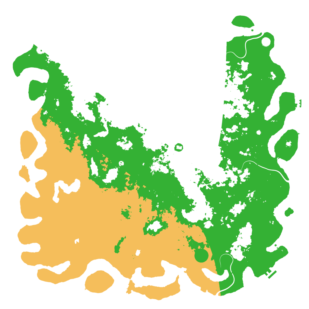 Biome Rust Map: Procedural Map, Size: 6000, Seed: 381634201