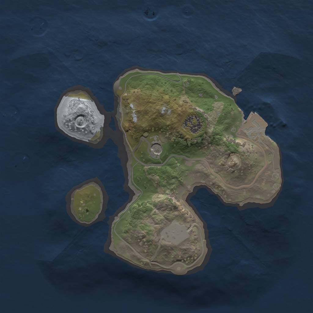 Rust Map: Procedural Map, Size: 1700, Seed: 1910017055, 4 Monuments