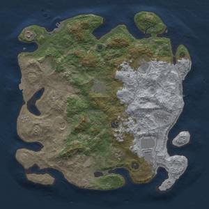 Thumbnail Rust Map: Procedural Map, Size: 4000, Seed: 234451244, 18 Monuments