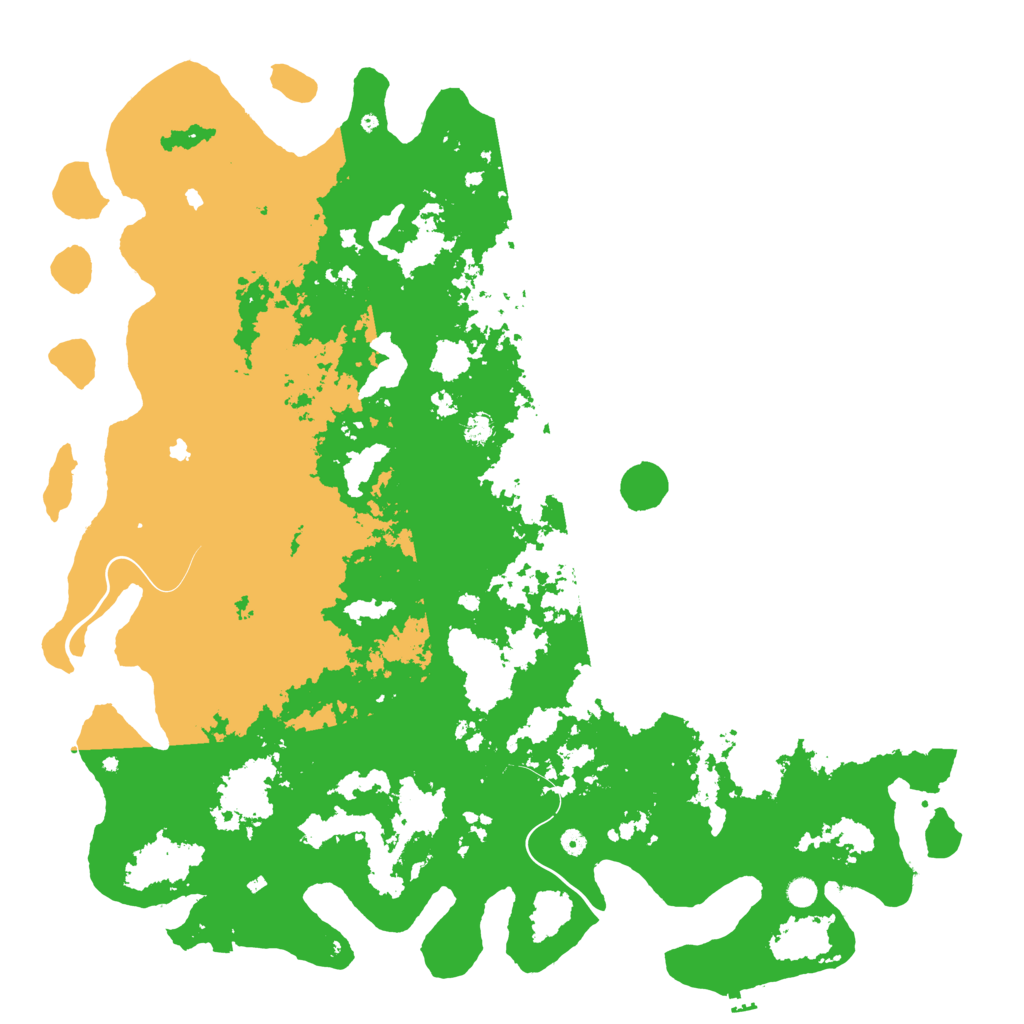 Biome Rust Map: Procedural Map, Size: 6000, Seed: 90009000