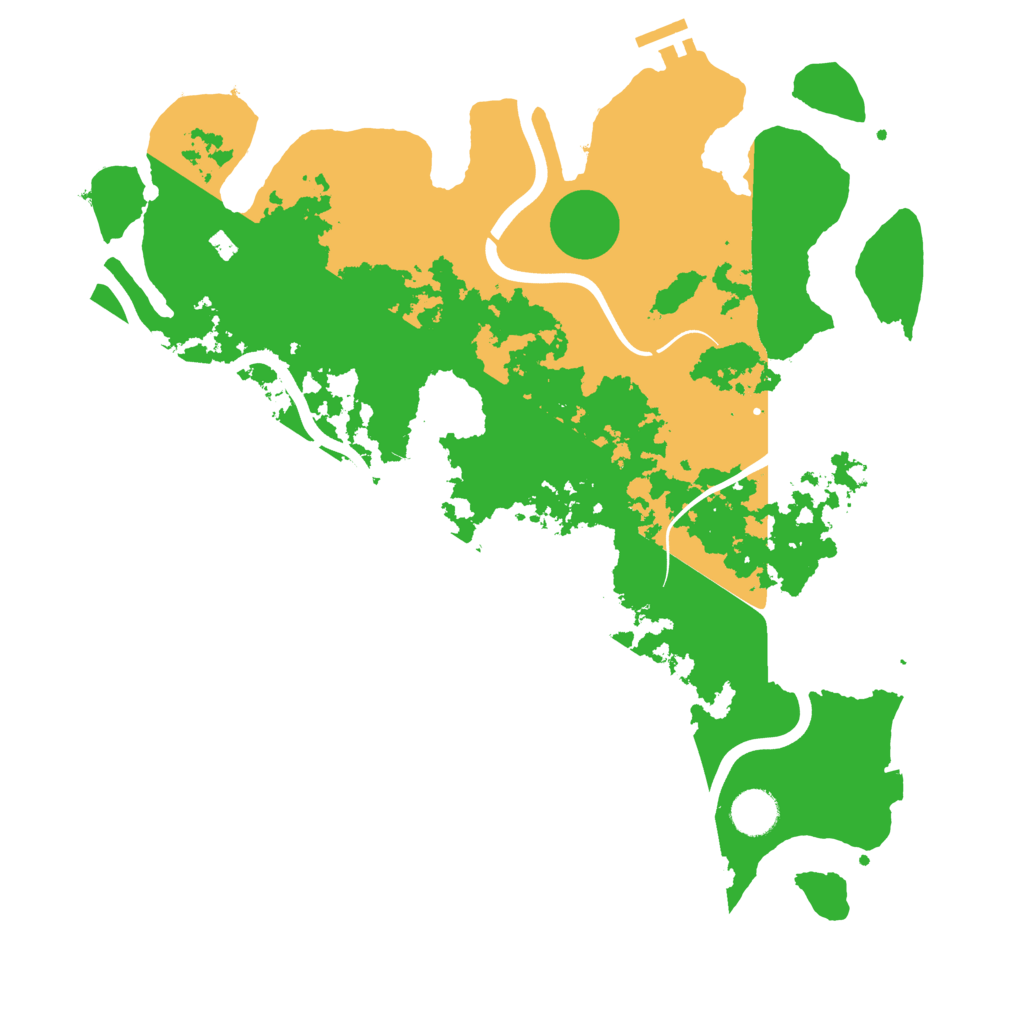 Biome Rust Map: Procedural Map, Size: 3900, Seed: 8113166